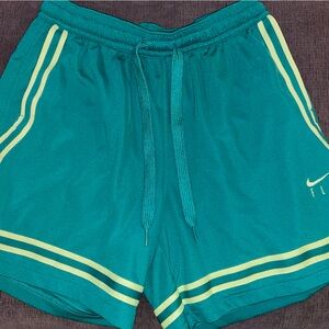 Nike Dri-FIT Teal Basketball Shorts | women’s Medium | Retro Style